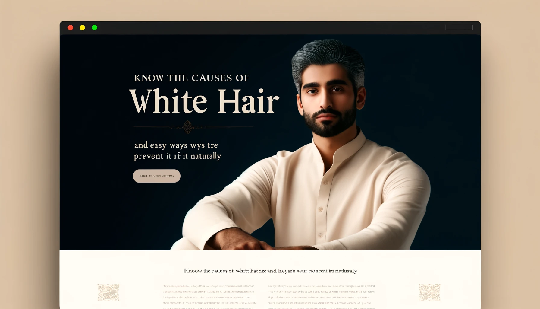 Know the causes of white hair and easy ways to prevent it naturally